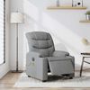 vidaXL Electric Massage Recliner Chair Light Grey Fabric