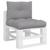vidaXL Pallet Cushions 2 pcs Grey Fabric
