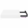 vidaXL Floating Wall Shelf High Gloss White 23x23.5x3.8 cm MDF
