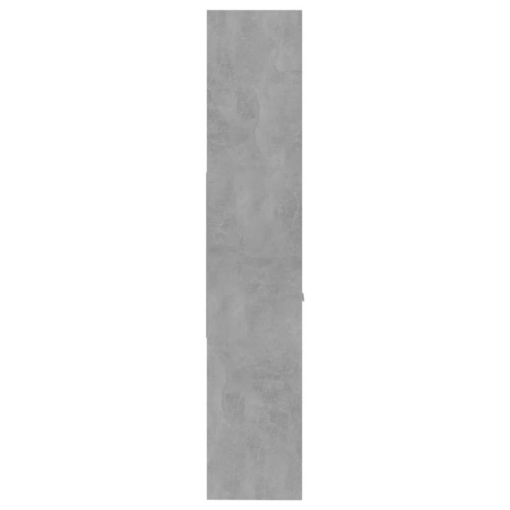 vidaXL Book Cabinet Concrete Grey 60x35x180 cm Engineered Wood