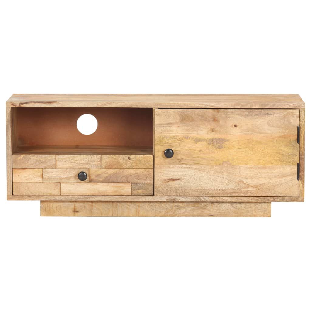 vidaXL TV Cabinet 90x30x35 cm Solid Mango Wood