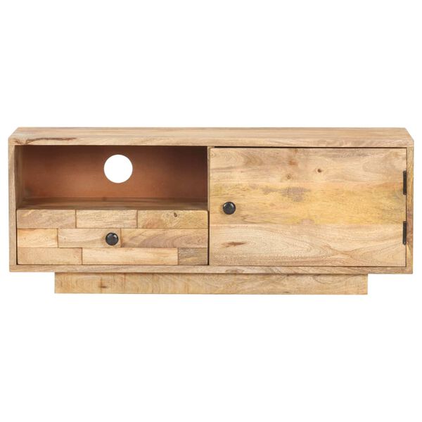 vidaXL TV Cabinet 90x30x35 cm Solid Mango Wood
