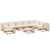 vidaXL 9 Piece Garden Sofa Set Solid Wood Pine