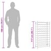 vidaXL Wine Rack for 72 Bottles White Metal