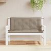 vidaXL Garden Bench Cushion Taupe 120x(50+50)x7cm Oxford Fabric