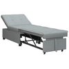 vidaXL Sofa Bed Light grey 194 x 67 x 37 cm Fabric