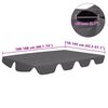 vidaXL Replacement Canopy for Garden Swing Anthracite 188/168x145/110cm