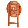 vidaXL 3 Piece Folding Outdoor Dining Set Solid Eucalyptus Wood