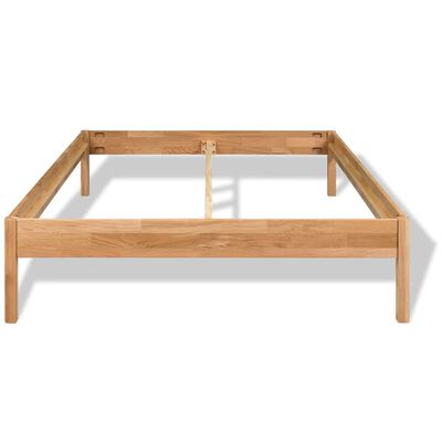 vidaXL Bed Frame Solid Oak Wood 152x203 cm