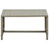 vidaXL 4 Piece Garden Lounge Set with Cushions Beige Poly Rattan