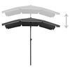 vidaXL Garden Parasol with Pole 200x130 cm Anthracite
