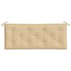 vidaXL Garden Bench Cushions 2 pcs Melange Beige 120x50x7 cm Fabric