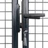 vidaXL Mesh Garden Gate Galvanised Steel 415x150 cm Grey