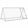 vidaXL Rabbit Hutch Silver 200x105x91 cm Galvanised Steel