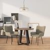 vidaXL Dining Chairs 2 pcs Light Grey Velvet