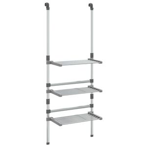 vidaXL 3-Tier Hanging Laundry Drying Rack Aluminium