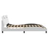 vidaXL Bed Frame "Viana" with LED without Mattress White 193x203 cm