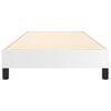 vidaXL Box Spring Bed Frame White Twin Faux Leather (US Only)