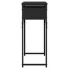vidaXL Console Table with Shelf Black 75x30x75cm Engineered Wood