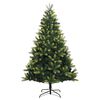 vidaXL Artificial Hinged Christmas Tree 300 LEDs 210 cm