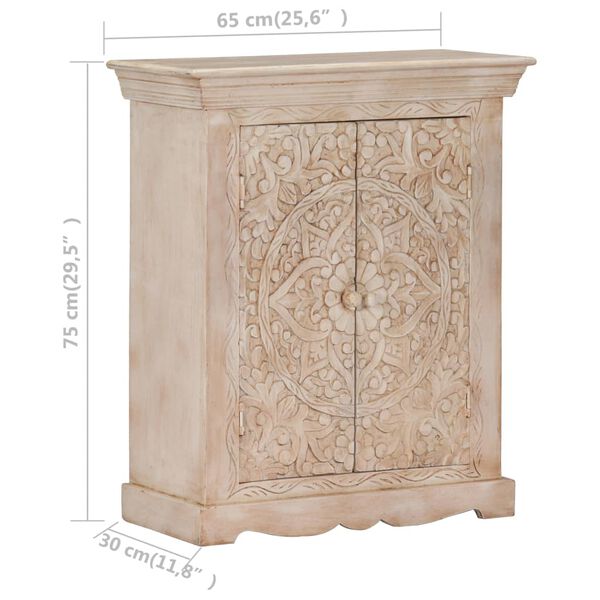 vidaXL Sideboard 65x30x75 cm Solid Mango Wood