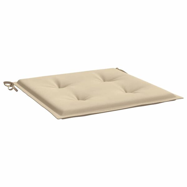 vidaXL Garden Chair Cushions 4 pcs Beige 50x50x4 cm Oxford Fabric
