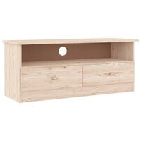vidaXL TV Cabinet with Drawers ALTA 100x35x41 cm Solid Wood Pine