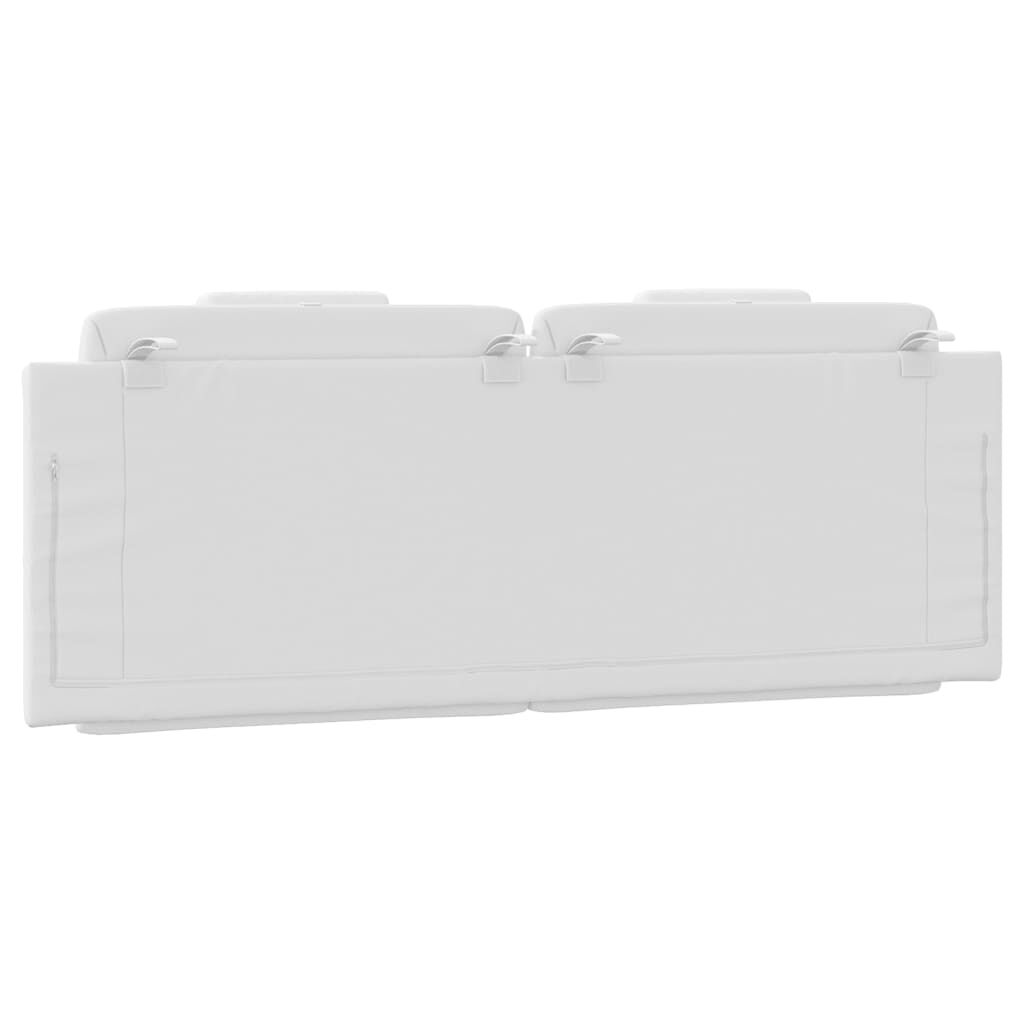 vidaXL Headboard Cushion "Viana" White 152 cm Queen Faux Leather