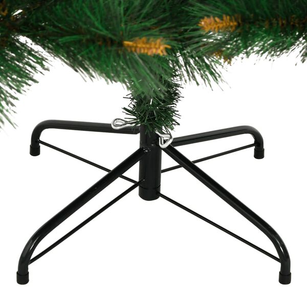 vidaXL Artificial Hinged Christmas Tree with Stand 150 cm