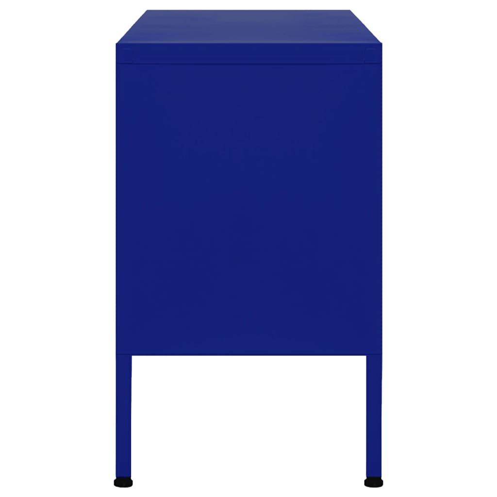 vidaXL TV Cabinet Navy Blue 105x35x50 cm Steel