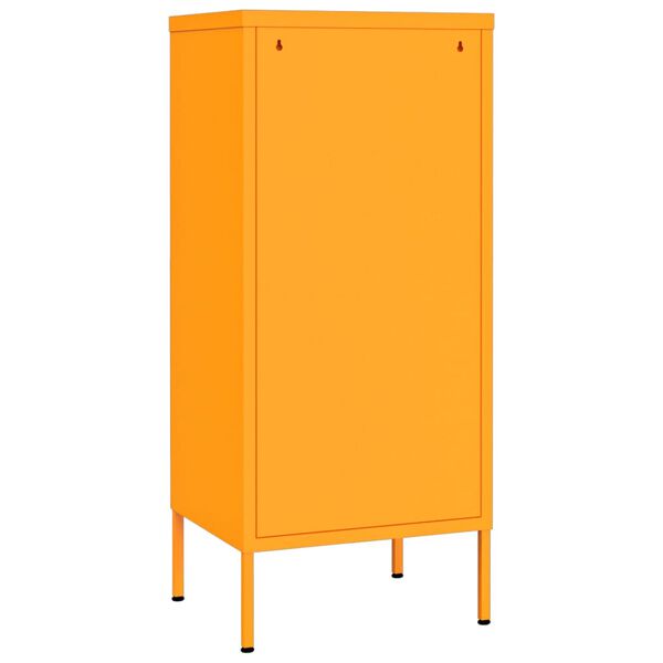 vidaXL Storage Cabinet Mustard Yellow 42.5x35x101.5 cm Steel