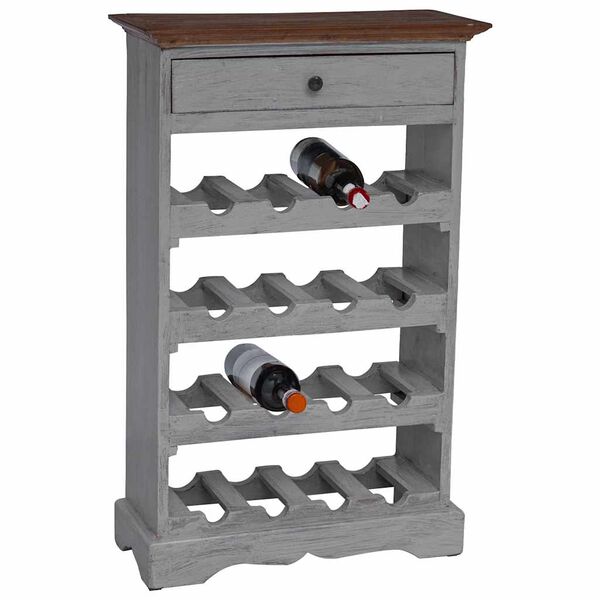 vidaXL Wine Rack Solid Mahogany Wood 55x23x85 cm