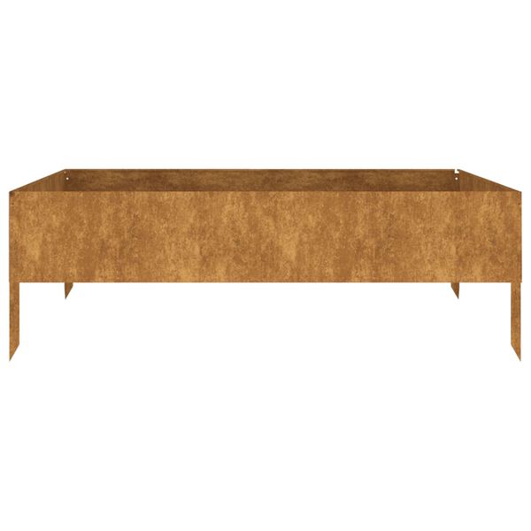 vidaXL Garden Raised Bed 100x100x33.5 cm Corten Steel