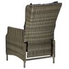 vidaXL 9 Piece Outdoor Dining Set with Cushions Poly Rattan Brown