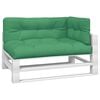 vidaXL Pallet Cushions 3 pcs Green Fabric