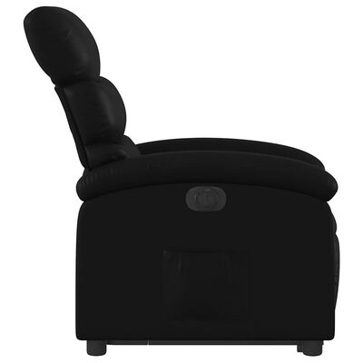 vidaXL Electric Stand up Recliner Chair Black Faux Leather