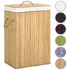 vidaXL Bamboo Laundry Basket 72 L