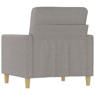 vidaXL Sofa Chair Light Grey 60 cm Fabric