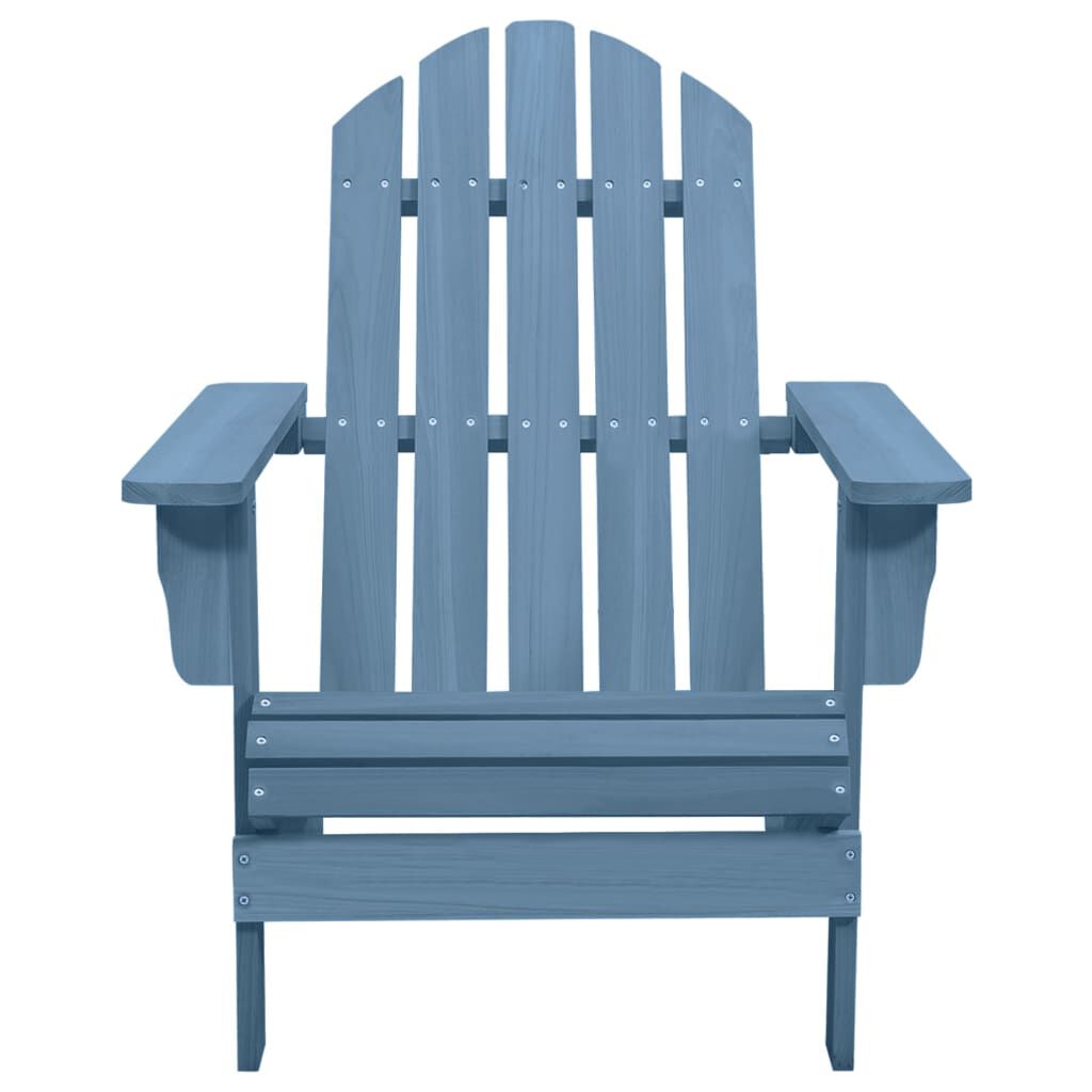 vidaXL Garden Adirondack Chair Solid Fir Wood Blue