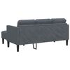 vidaXL Sofa Set 2 pcs Dark grey 173 x 131 x 67 cm Velvet