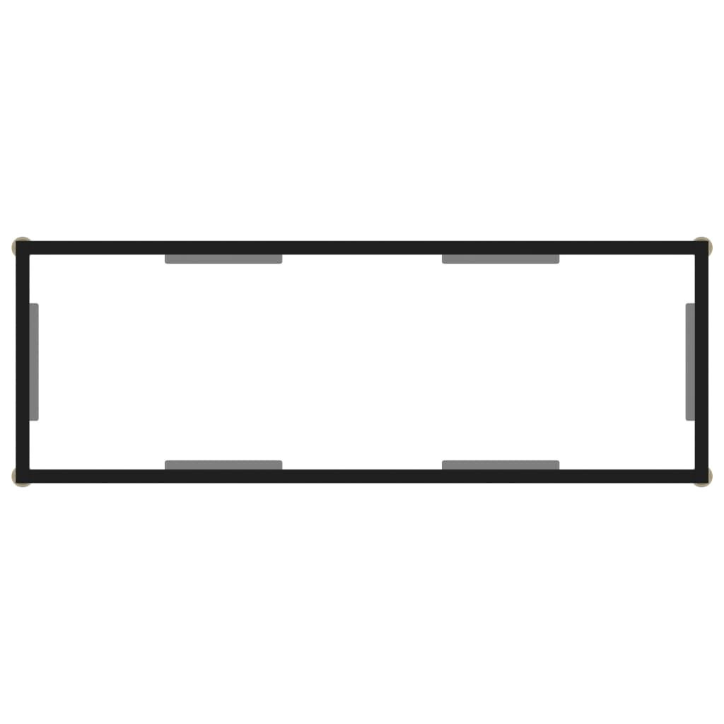 vidaXL Console Table Transparent 100x35x75 cm Tempered Glass