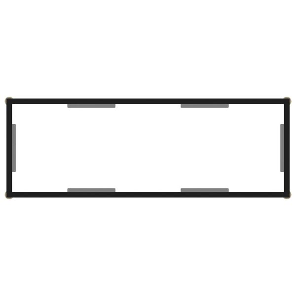 vidaXL Console Table Transparent 100x35x75 cm Tempered Glass