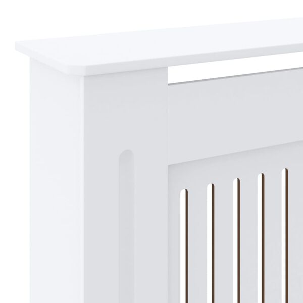 vidaXL MDF Radiator Cover White 205 cm