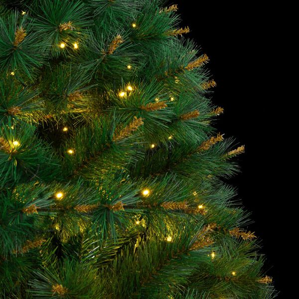 vidaXL Artificial Hinged Christmas Tree 300 LEDs 180 cm