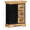 vidaXL Sideboard 60x30x75 cm Solid Mango Wood