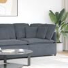 vidaXL Modular Sofa Corner Module with Cushions Dark Grey 100 cm