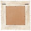 vidaXL Mirror White 50x50 cm Solid Mango Wood