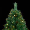 vidaXL Artificial Hinged Christmas Tree 300 LEDs 210 cm