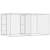 vidaXL Dog Cage Silver 400 x 200 x 200 cm Galvanised Steel
