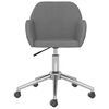 vidaXL Swivel Office Chair Light Grey Fabric